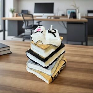 Soy wax Stacked Book Candle